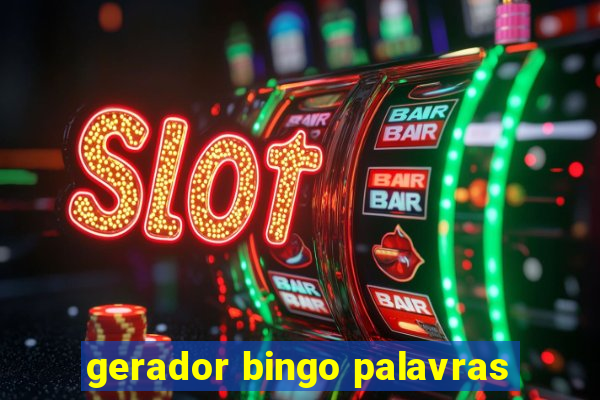 gerador bingo palavras